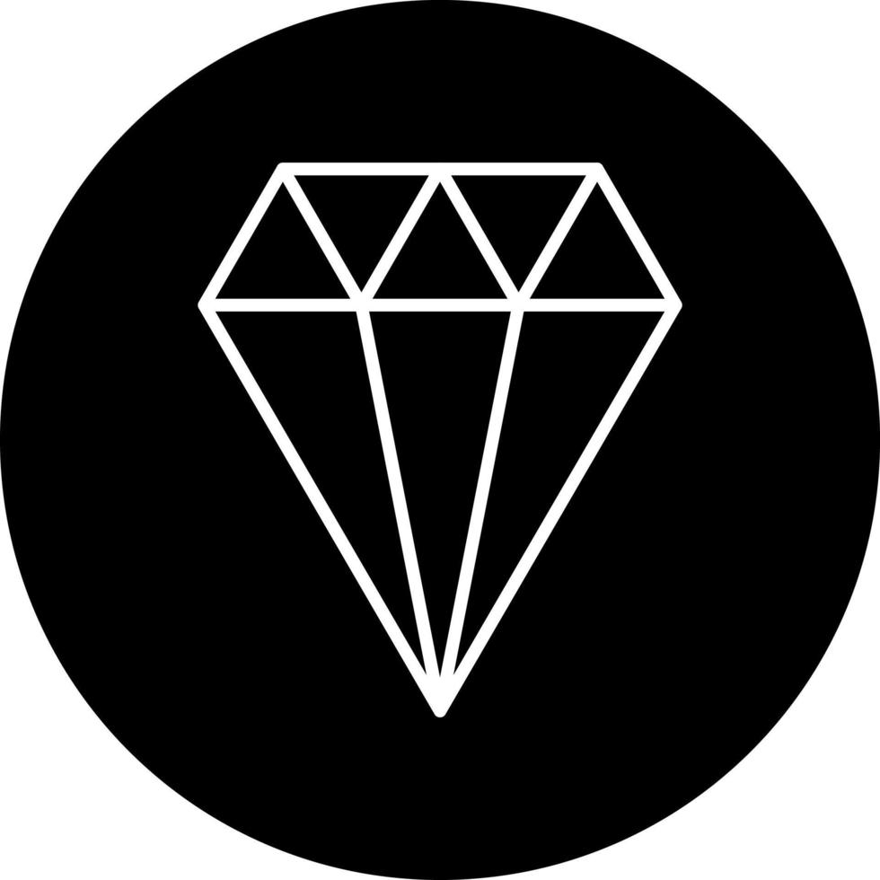 Diamant Vektor Symbol Stil