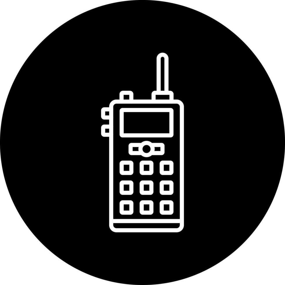 Walkie Talkie Vektor Symbol Stil