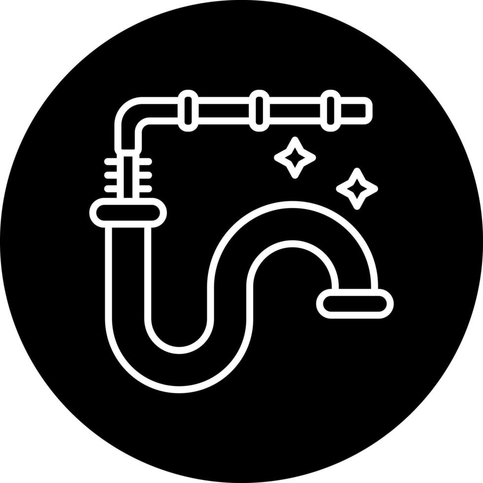 Rohr Reinigung Vektor Symbol Stil