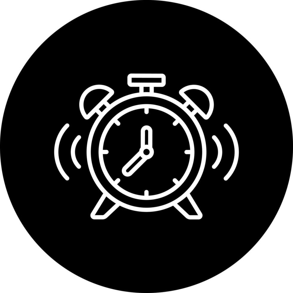 Alarm Uhr Vektor Symbol Stil