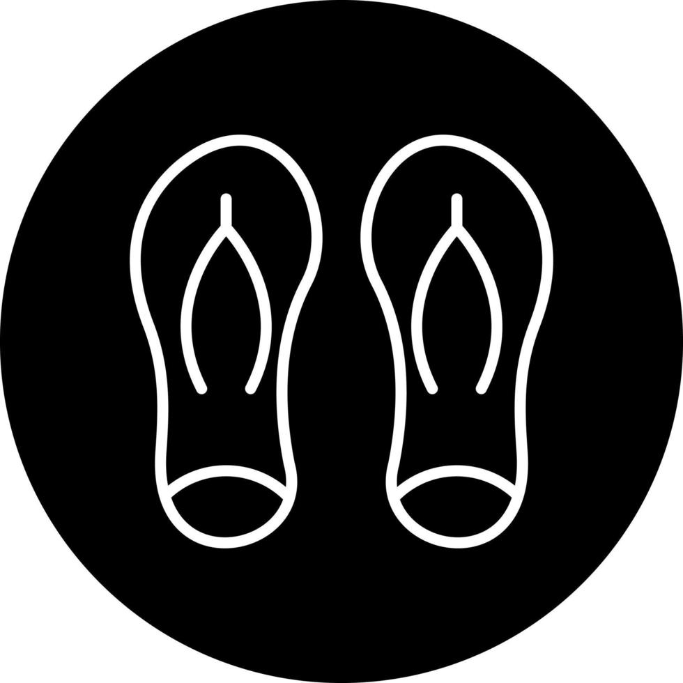 Flip Flops Vektor Symbol Stil