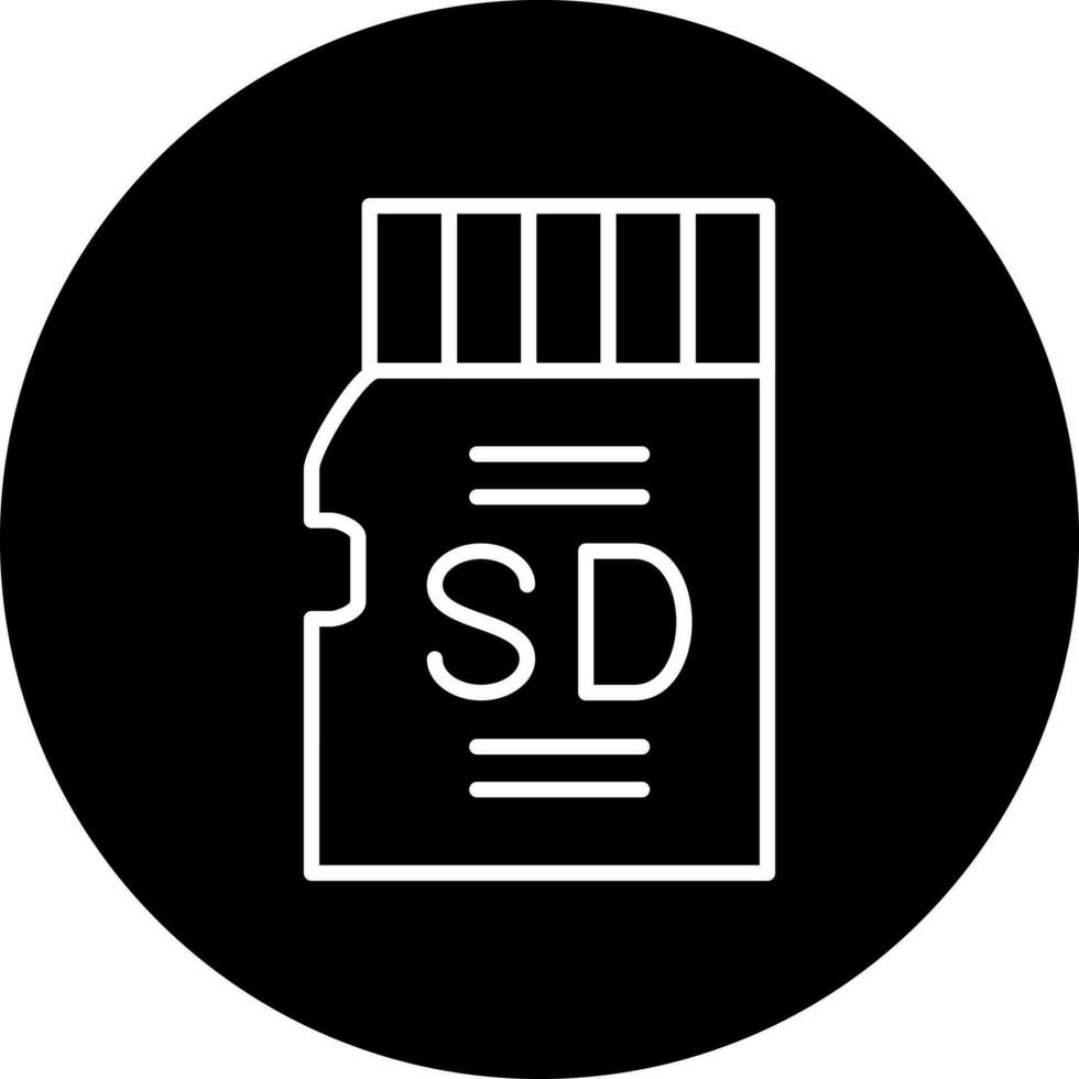 sd Karte Vektor Symbol Stil