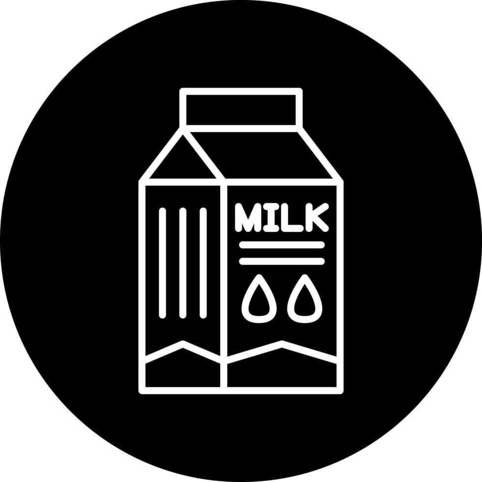 Milch Box Vektor Symbol Stil