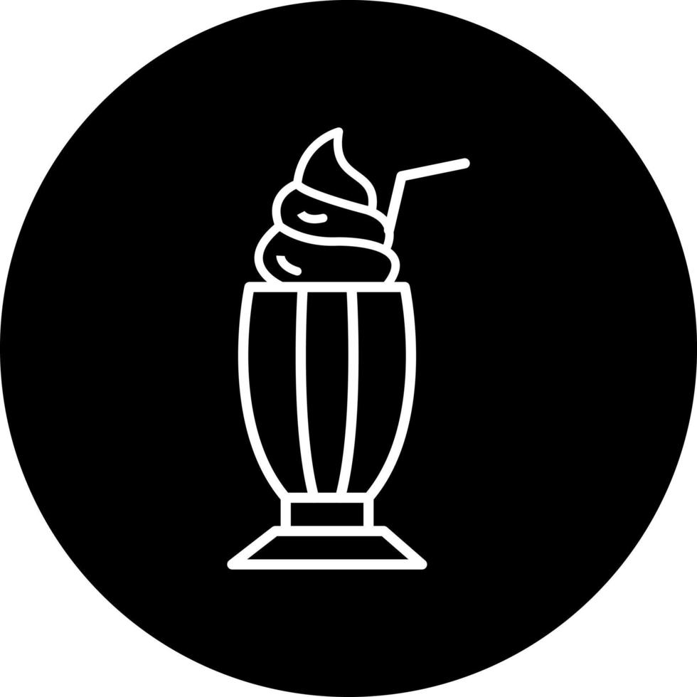 Milchshake Vektor Symbol Stil