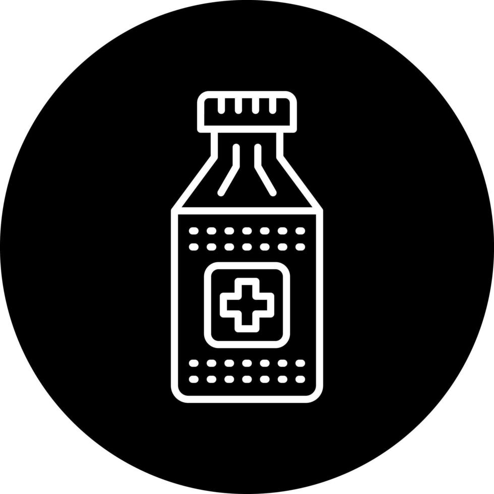 Tabletten Flasche Vektor Symbol Stil