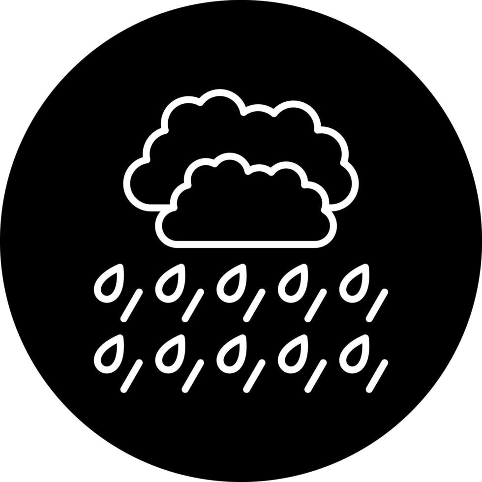 regn vektor ikon stil