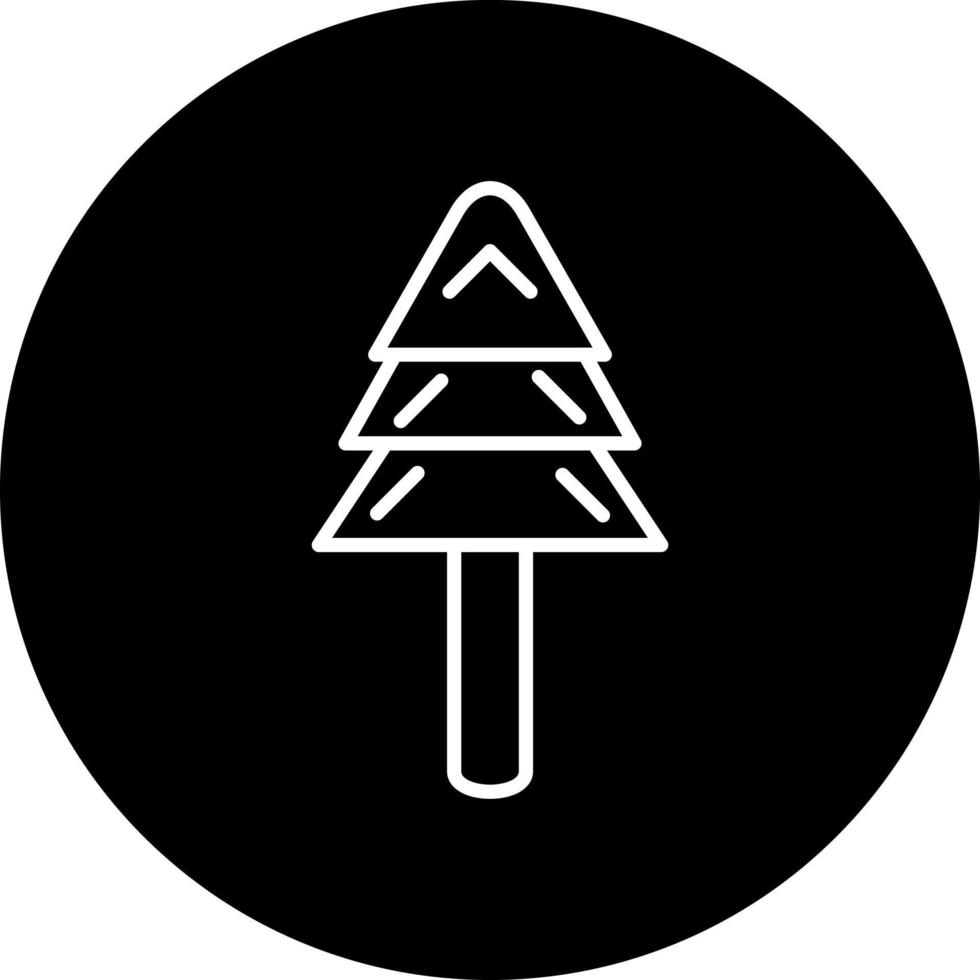 immergrün Baum Vektor Symbol Stil