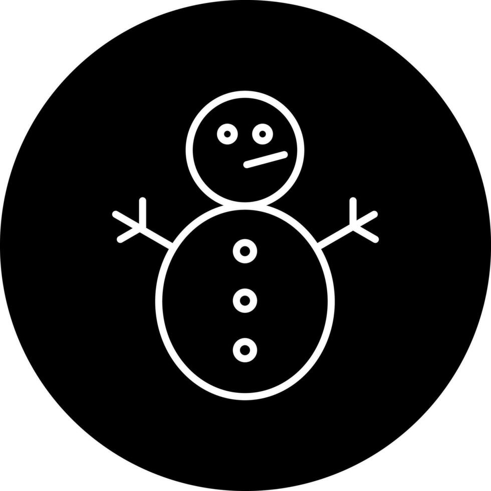 Schneemann ohne Schnee Vektor Symbol Stil