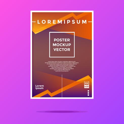 Anpassbare Poster Mockup Vector