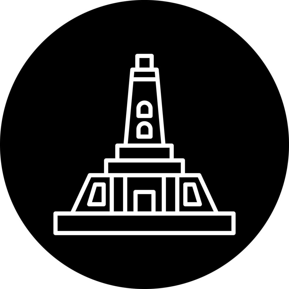 Nya Zeeland monument vektor ikon stil