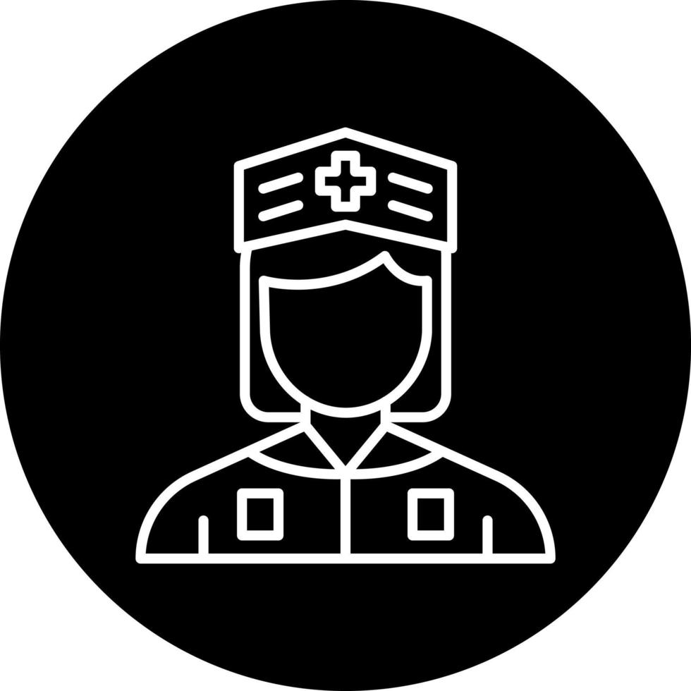 Krankenschwester Vektor Symbol Stil