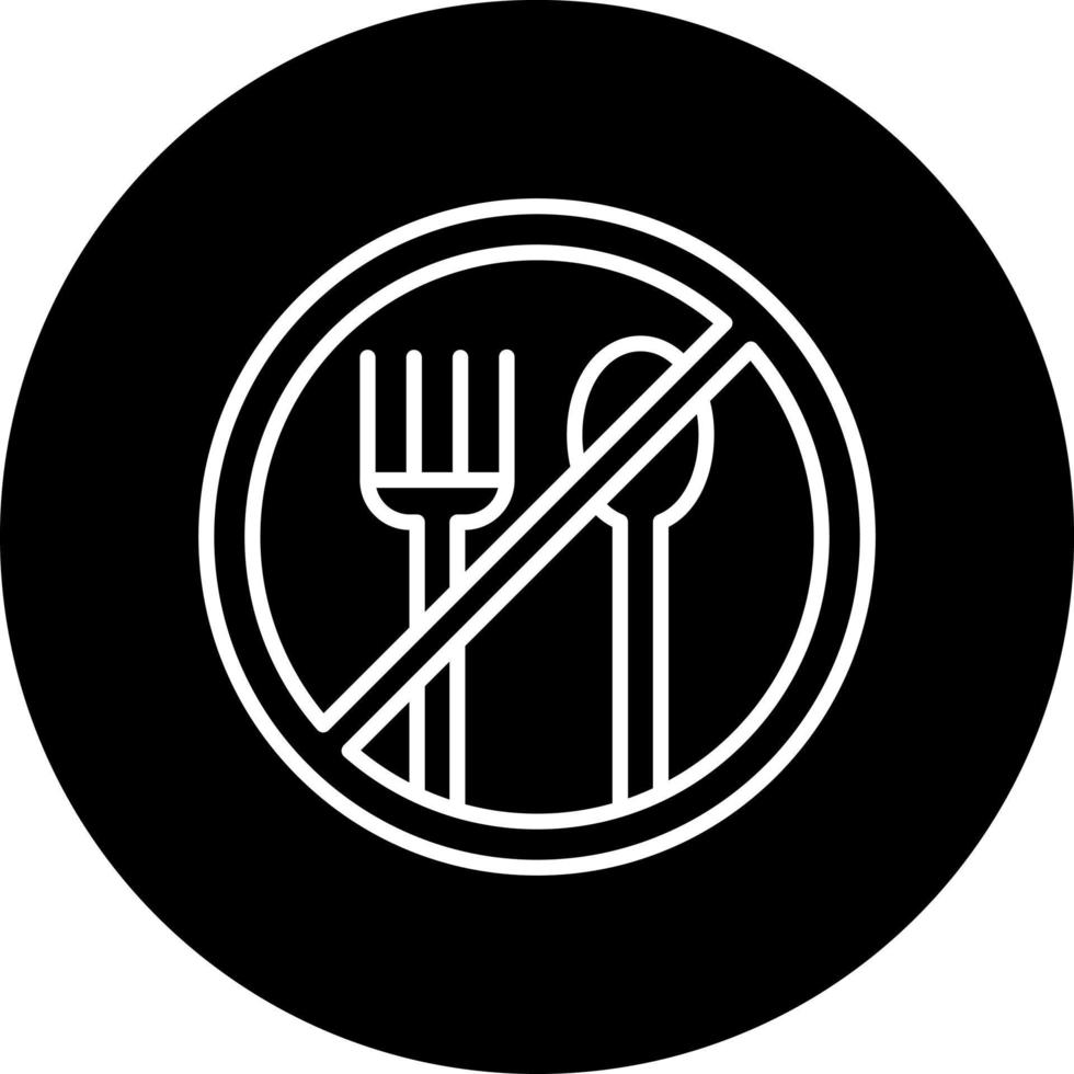 Nein Essen Vektor Symbol Stil