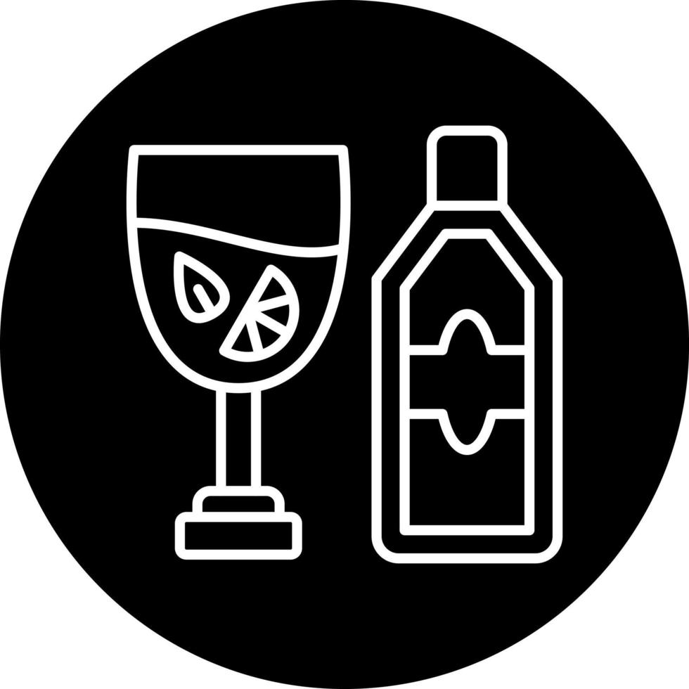 gin tonic vektor ikon stil