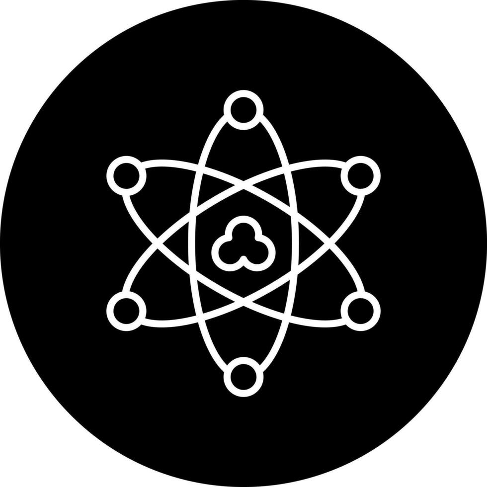 atomar Energie Vektor Symbol Stil