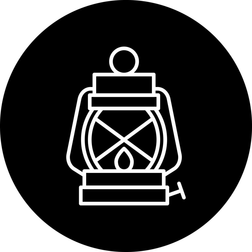 Öl Lampe Vektor Symbol Stil