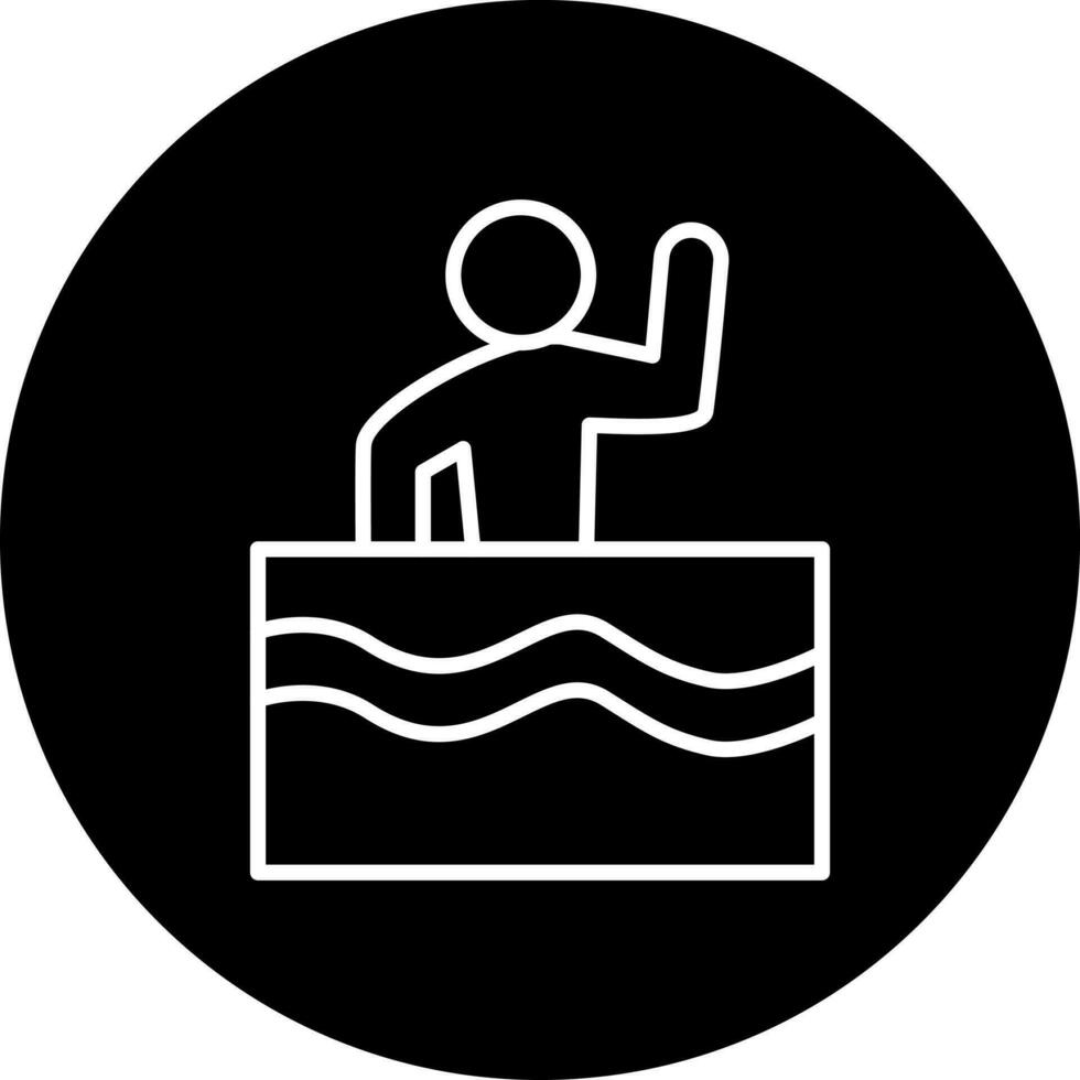 künstlerisch Schwimmen Vektor Symbol Stil