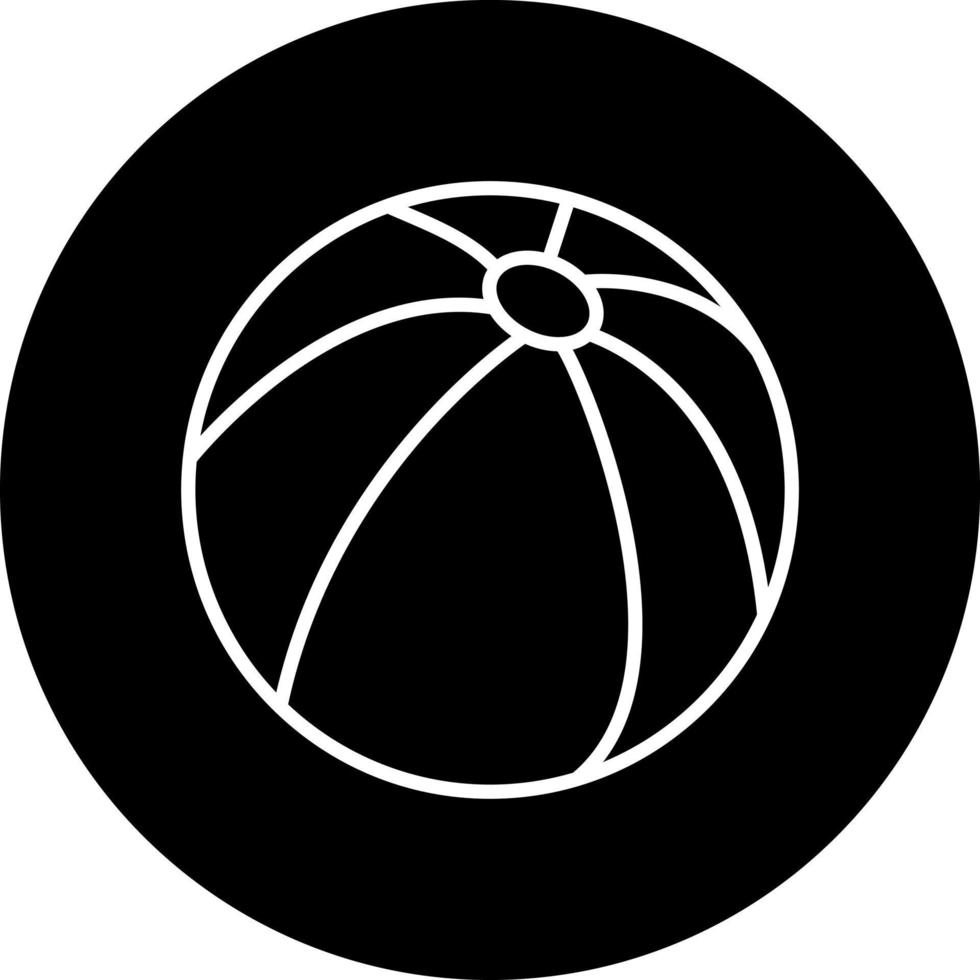 Strand Ball Vektor Symbol Stil