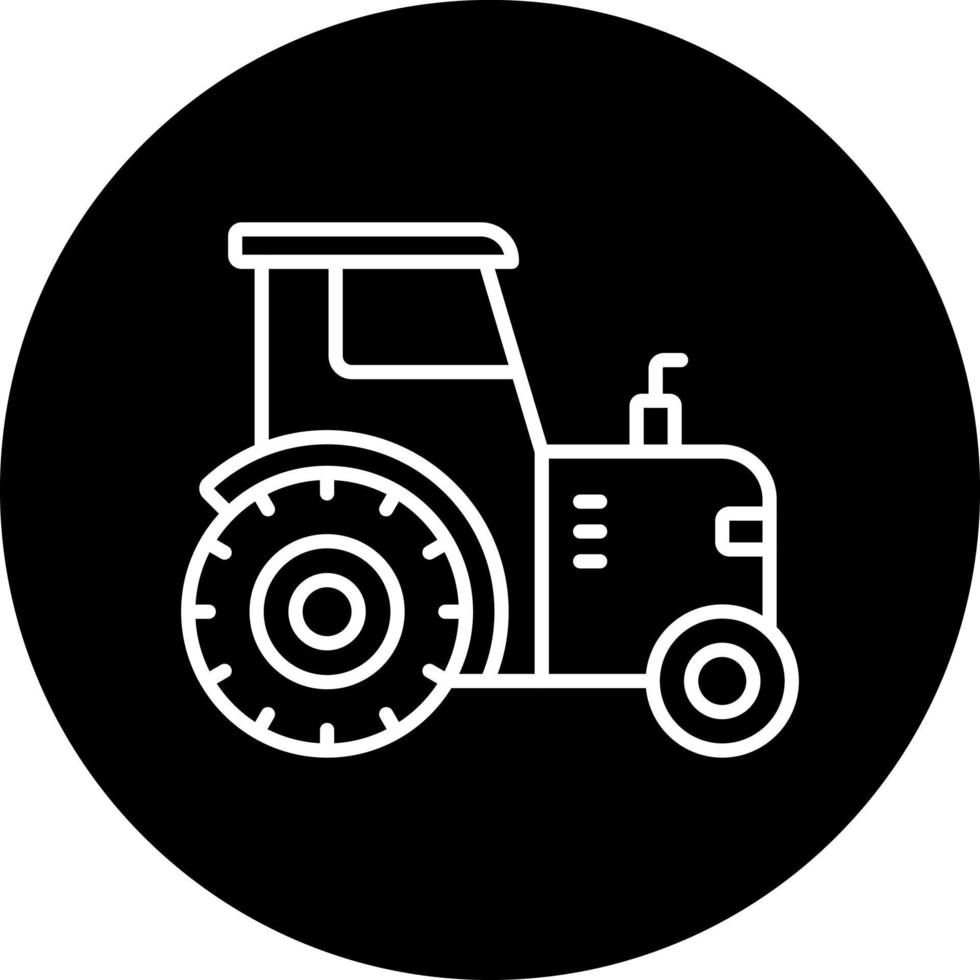 Traktor Vektor Symbol Stil