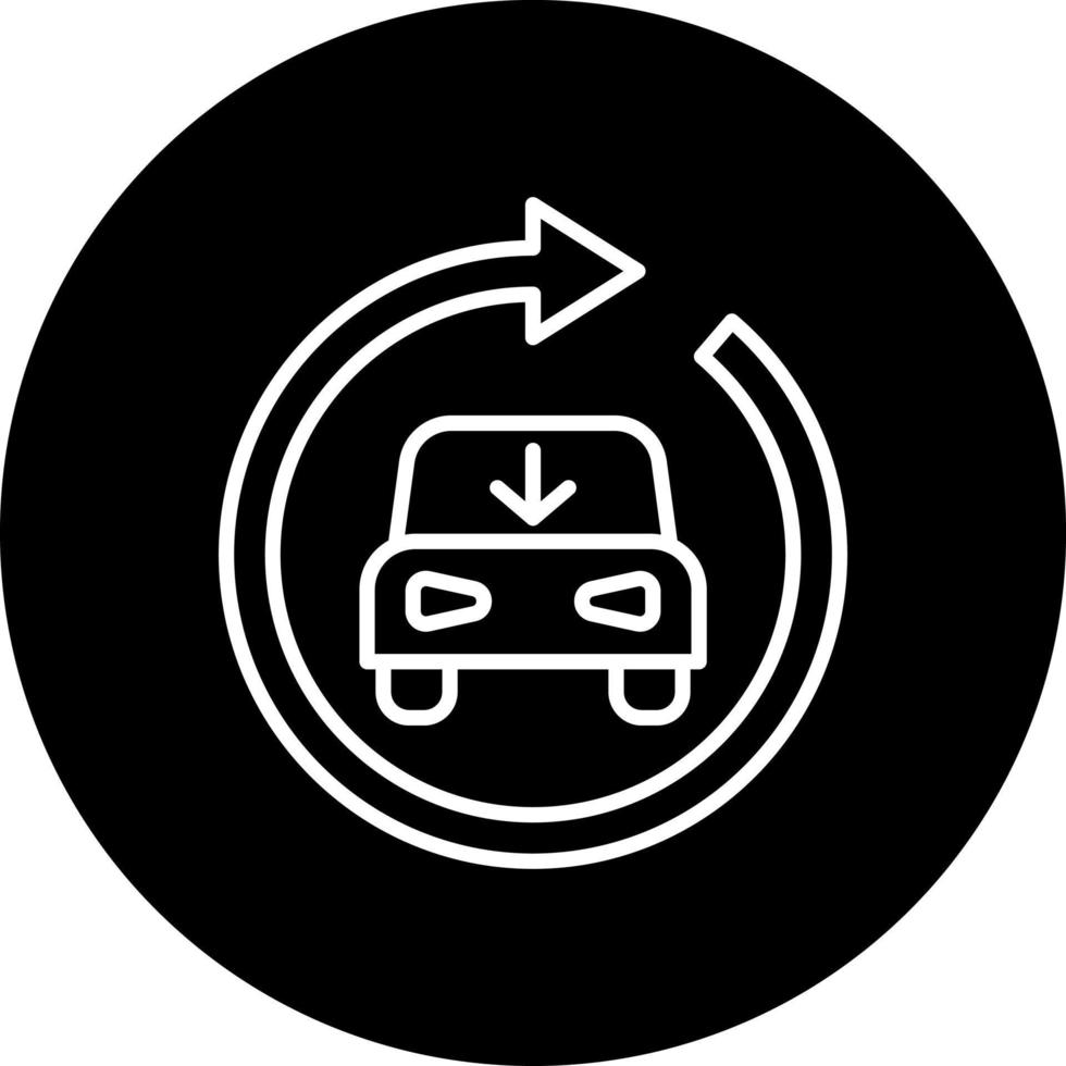 reduzieren Täglich Fahren Vektor Symbol Stil