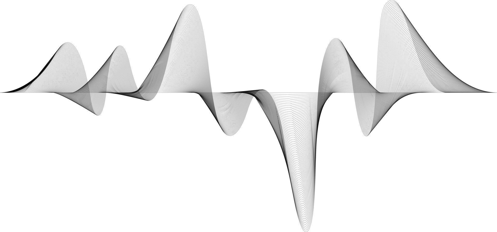 Klang Rührgerät Welle Hintergrund. Klang Welle Muster Element. farbig Klang Welle Linien. Musik- Welle, Radio Signal Frequenz. Streifen Muster Weiß Linie Hintergrund vektor