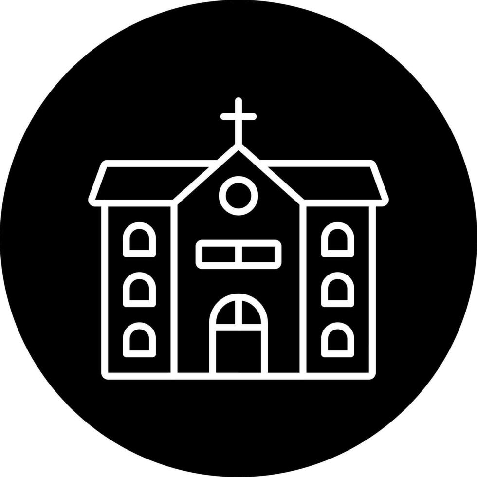 kyrka vektor ikon stil