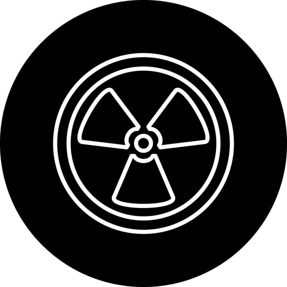 strålning vektor ikon stil