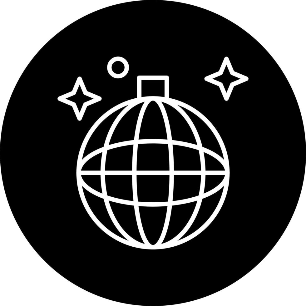 Disko Ball Vektor Symbol Stil