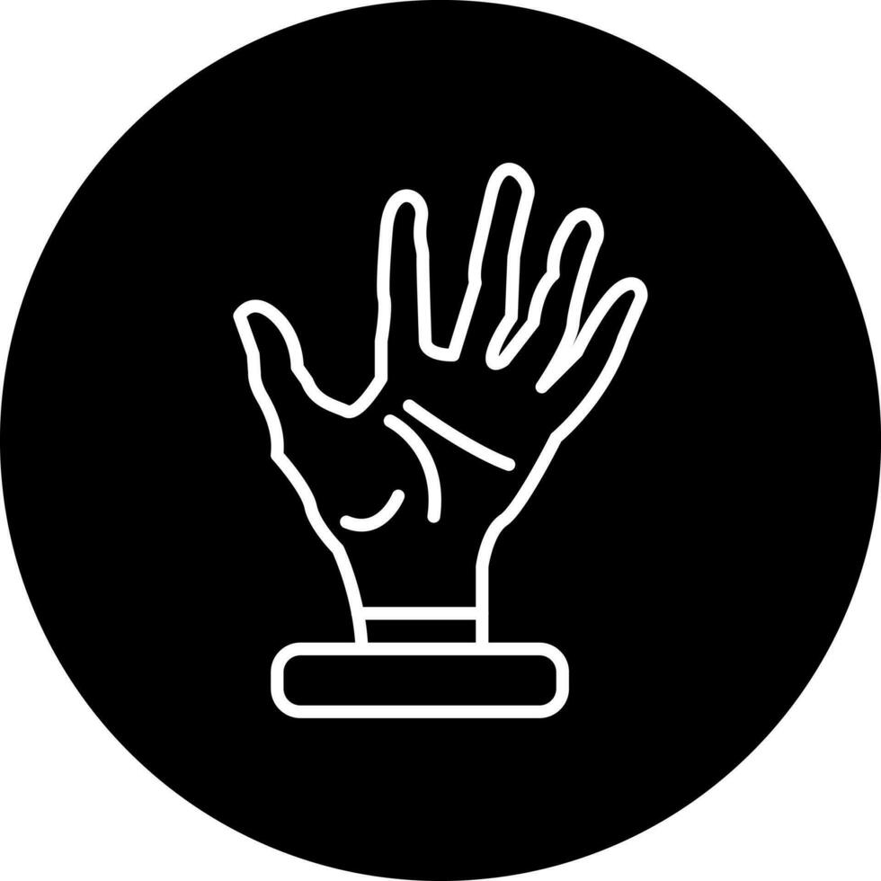 unheimlich Hand Vektor Symbol Stil
