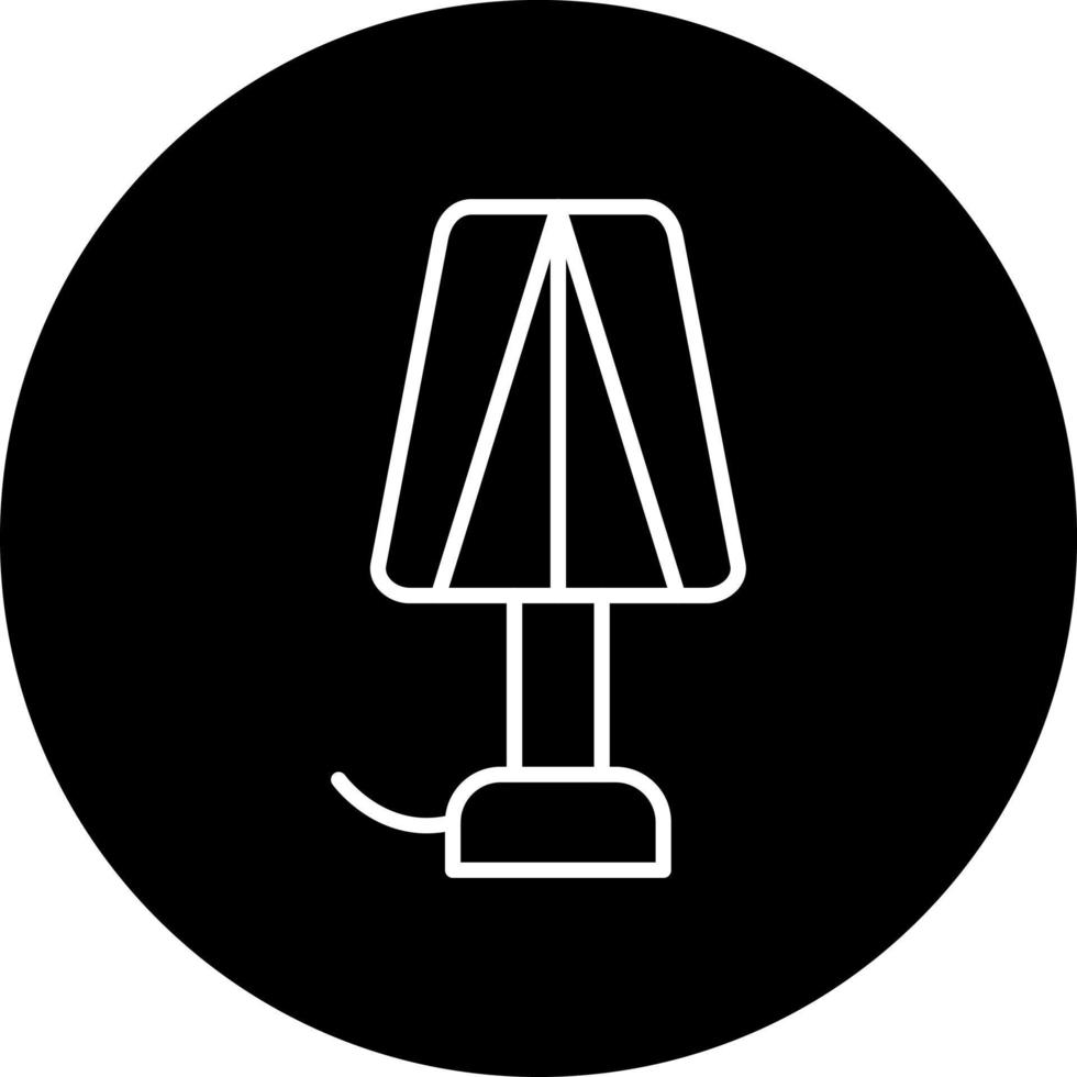 Lampe Vektor Symbol Stil