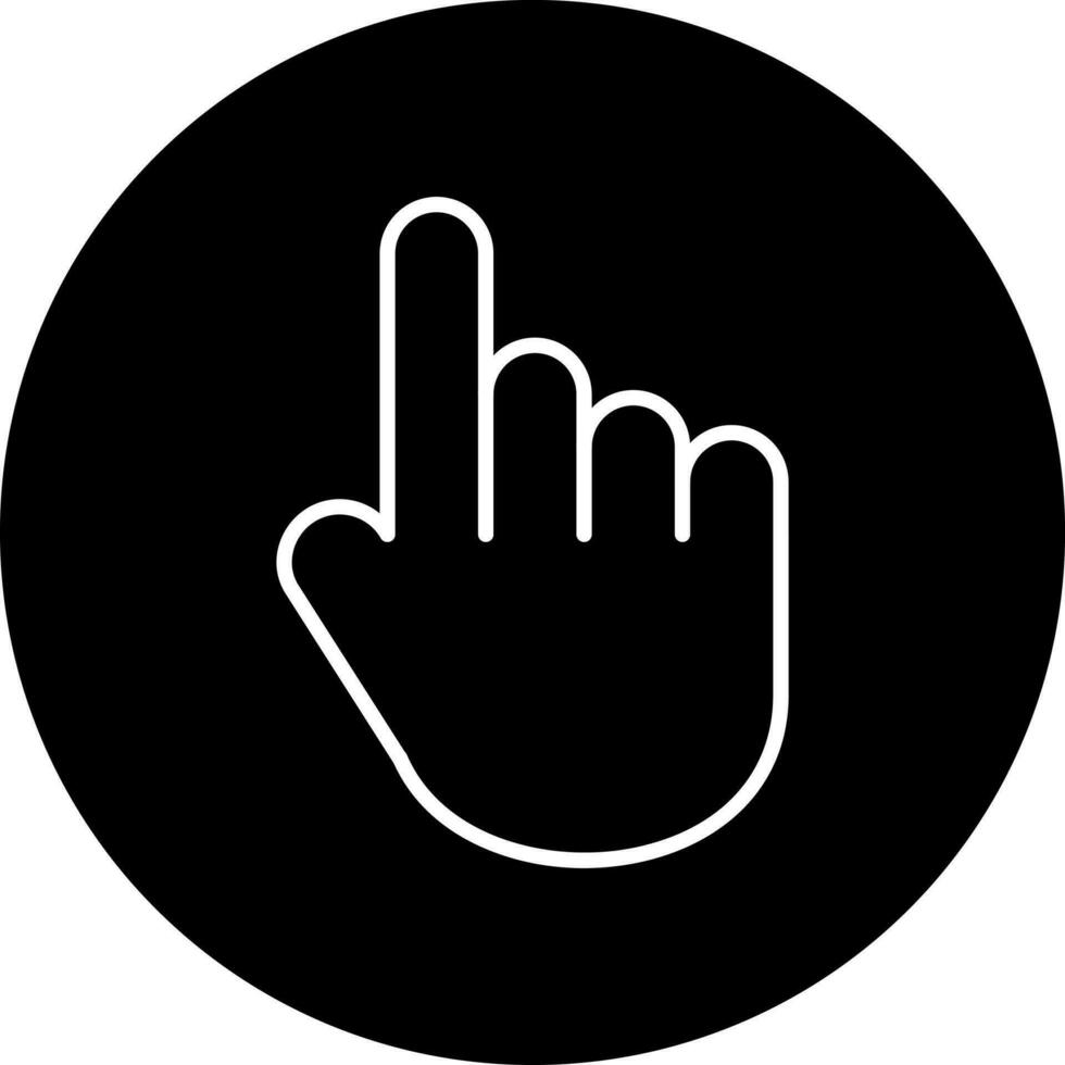 Pfeil Hand Vektor Symbol Stil
