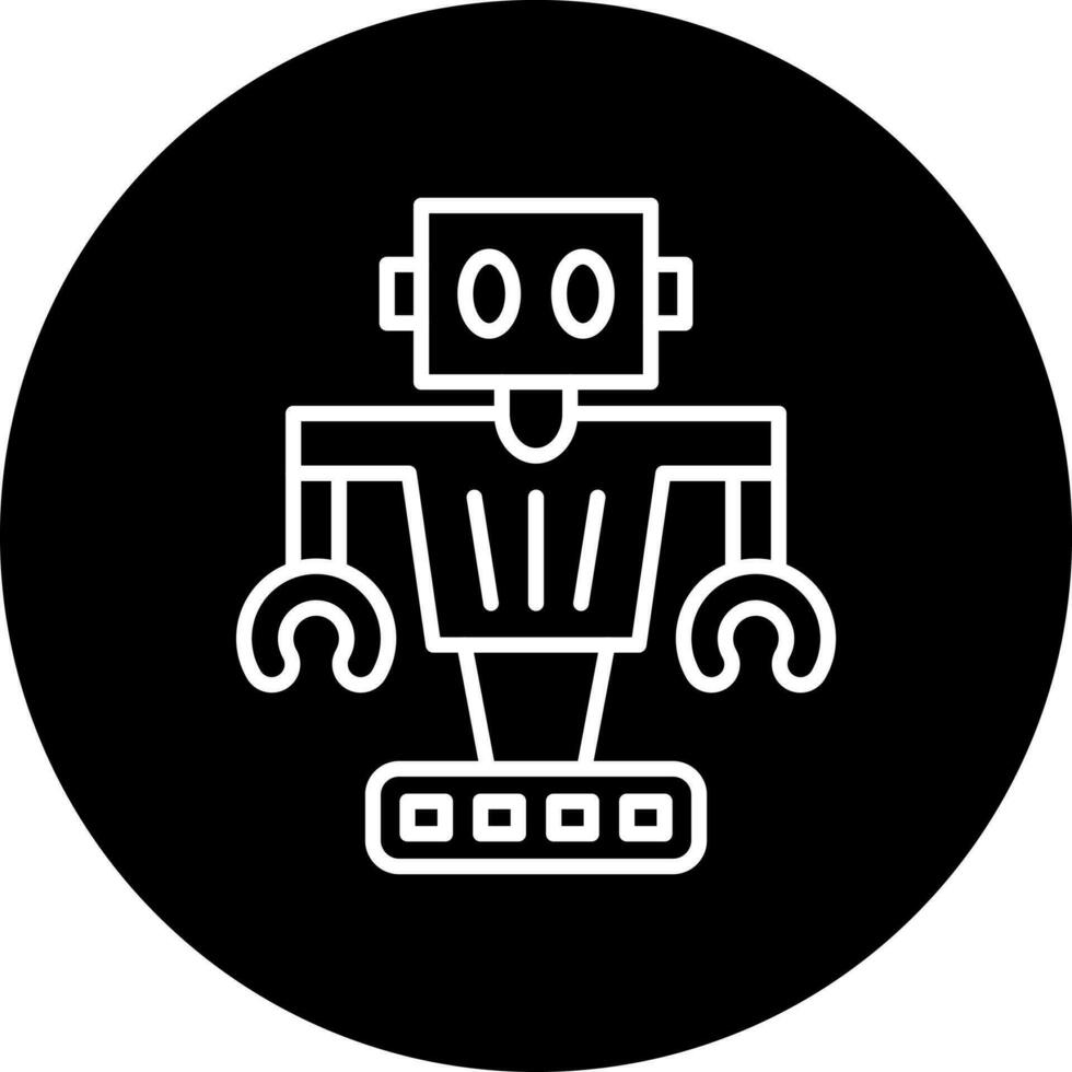 autonom Roboter Vektor Symbol Stil