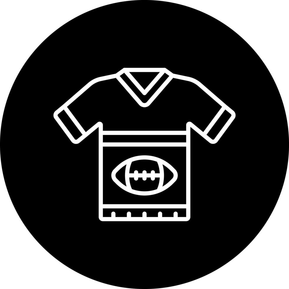 Rugby Uniform Vektor Symbol Stil