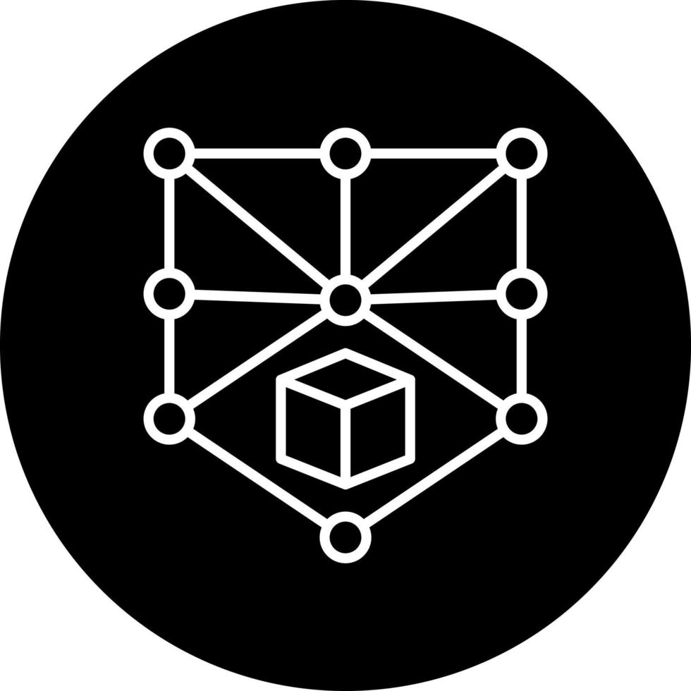 blockchain vektor ikon stil