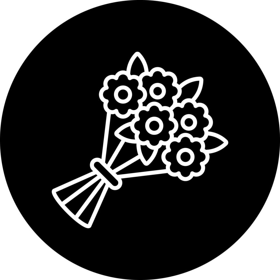 Blume Strauß Vektor Symbol Stil