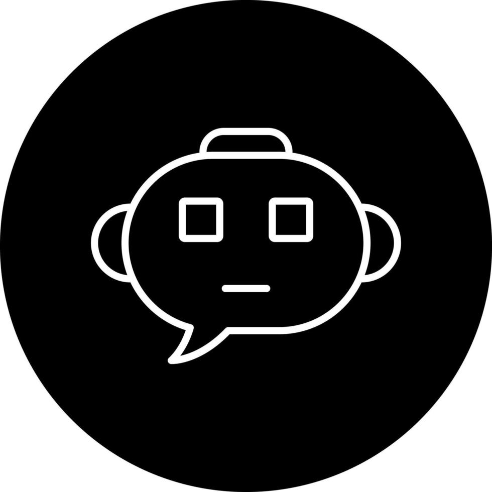 Chatbot Vektor Symbol Stil