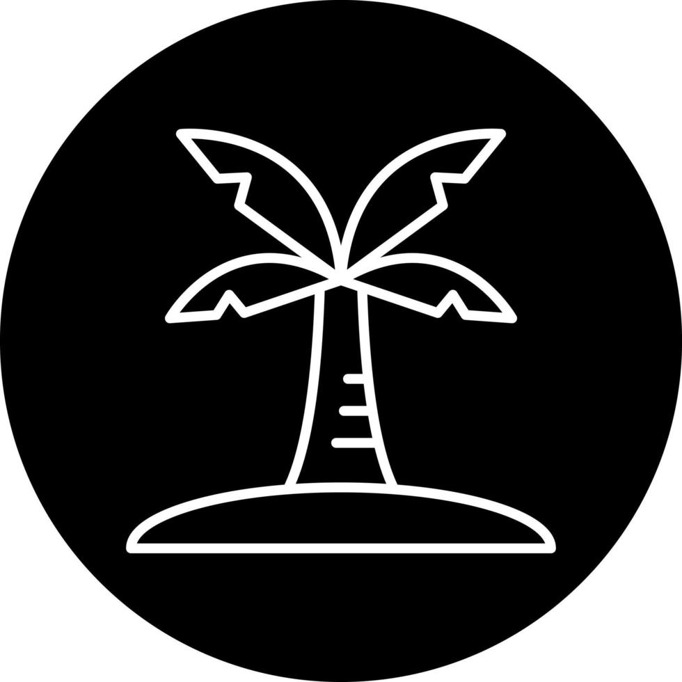 Palme Insel Vektor Symbol Stil