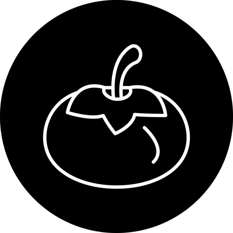 Persimmon Vektor Symbol Stil