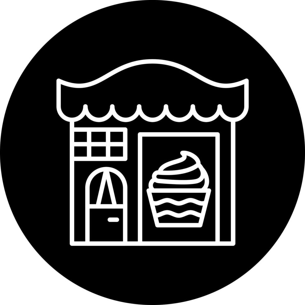 Bäckerei Geschäft Vektor Symbol Stil