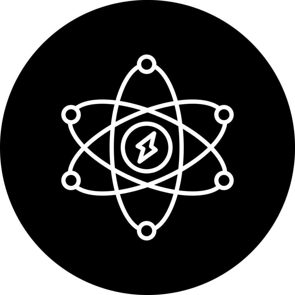 atom- energi vektor ikon stil