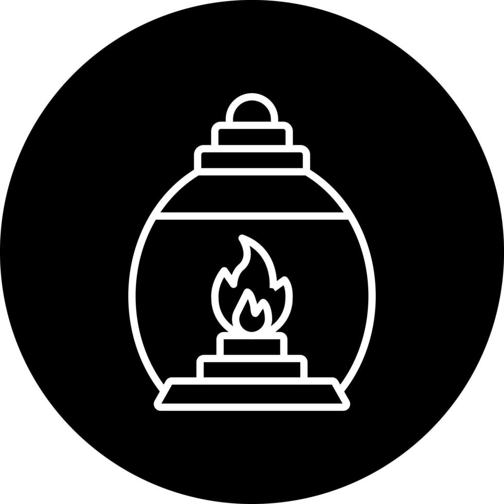 gas lampa vektor ikon stil