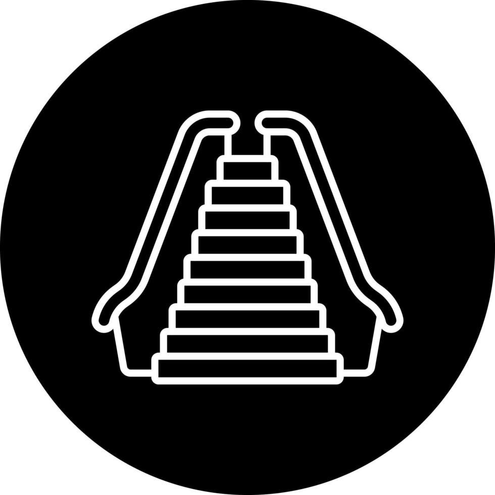 Rolltreppe Vektor Symbol Stil