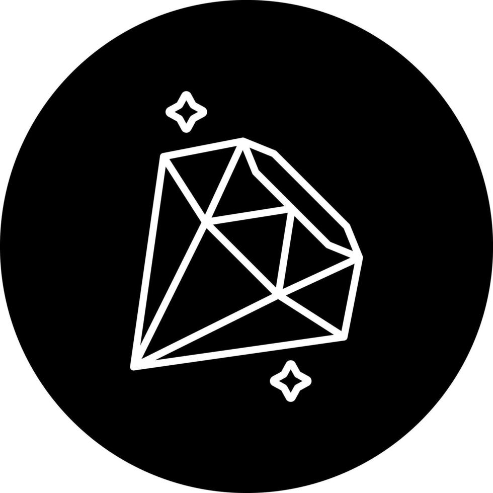 diamant vektor ikon stil