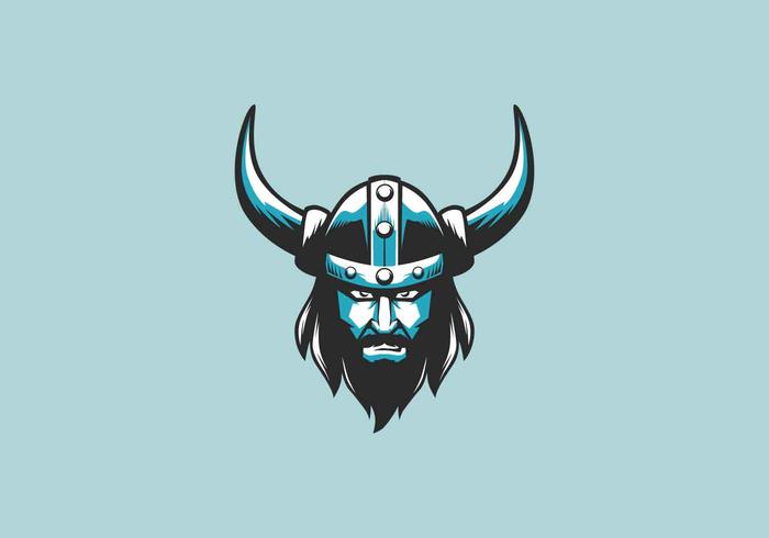 viking mascotlogo vektor illustration