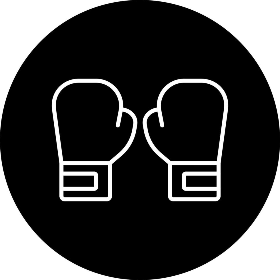 Boxen Handschuhe Vektor Symbol Stil