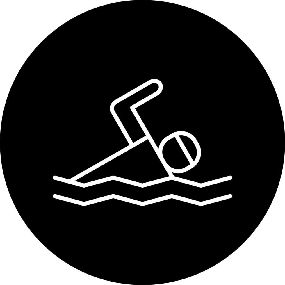 Schwimmen Schwimmbad Vektor Symbol Stil