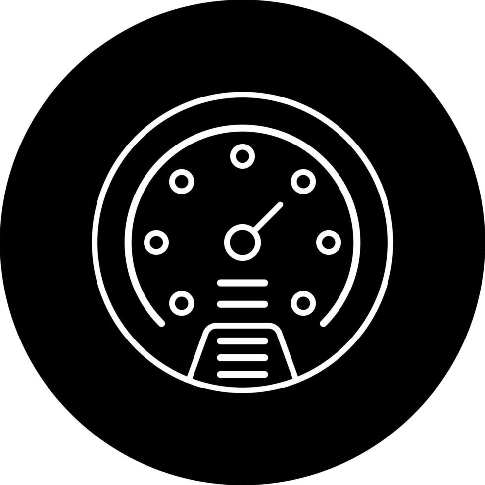 Tachometer Vektor Symbol Stil