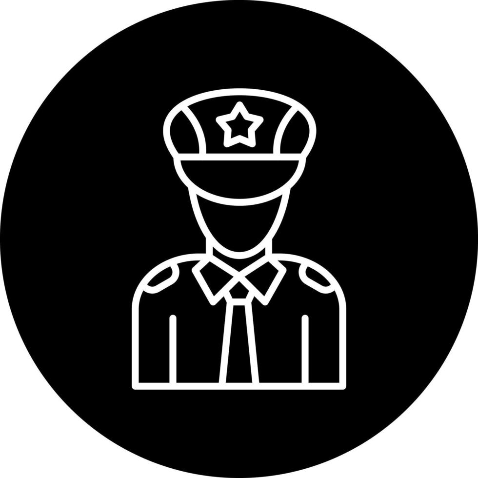 Polizei Offizier Vektor Symbol Stil