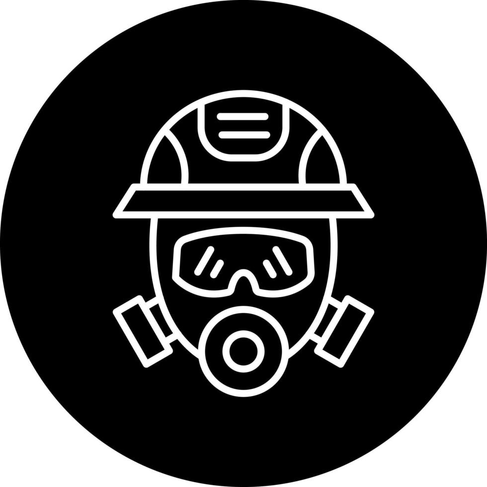 brandman mask vektor ikon stil