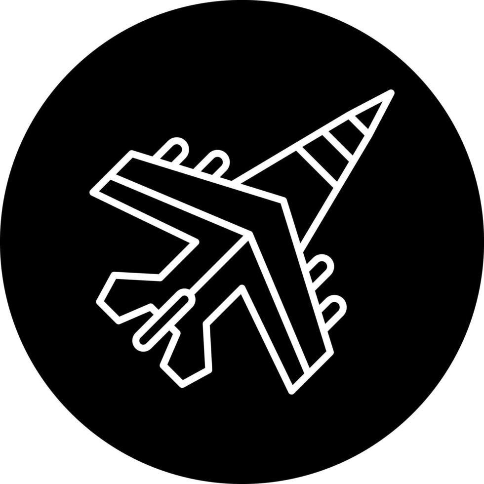 Jet Vektor Symbol Stil