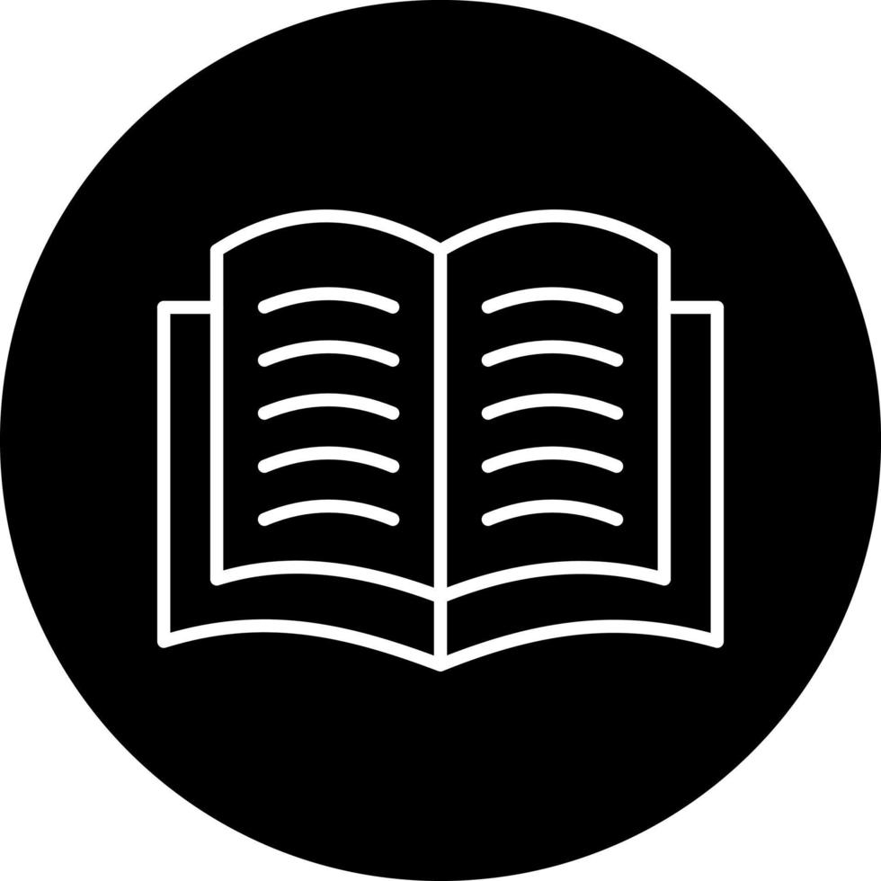 öffnen Buch Vektor Symbol Stil